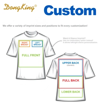 DongKing Personalizate Doamnelor Montate Tricouri Femei Personalizate V gât T cămașă de Calitate de Top de Bumbac imprimat LOGO-ul cu Maneci Scurte 4 Culori