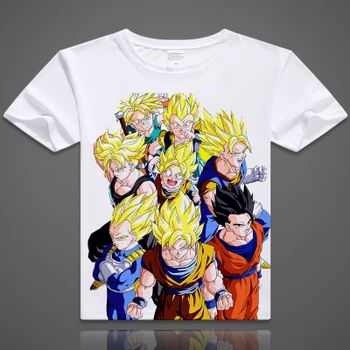 Dragon Ball T-shirt Son Goku Super Saiyan Cosplay Costum Confortabil Respira O-Neck Tricou Barbati Femei Topuri
