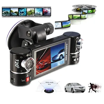 Dual Lentilă aparat de Fotografiat Auto Vehicul DVR Bord Cam Două Lentile Video Recorder F600