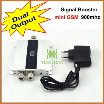 Dublă de Ieșire Mini GSM 900Mhz Telefon Mobil Amplificator de Semnal GSM 2G Repetor de Semnal , Semnal de Telefon Mobil Amplificator cu sursa de Alimentare