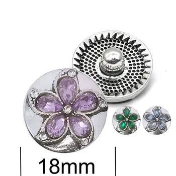 E 031 3D 18mm 20mm stras metal snap butonul pentru Bratara Colier Bijuterii Pentru Femei de Moda dotari