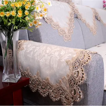 Elegant în stil European canapea spătarul prosop Brodate canapea cotiera prosop sectionale camera de zi canapea stofa 60x60cm