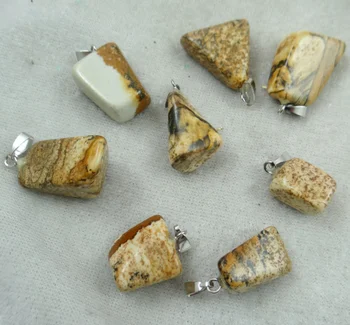En-gros 2017 fierbinte de vânzare la modă Asortate piatră Naturală Mixtă formă Neregulată farmece pandantive bijuterii transport Gratuit 50pcs/lot