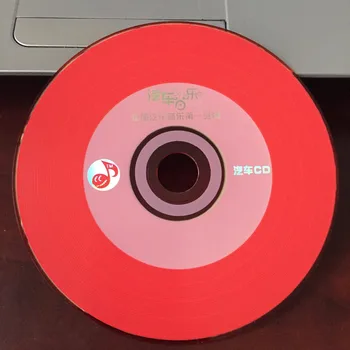 En-gros de 10 Discuri Yihui Clasa a 700 MB 52x Gol Imprimate Mașină Roșie Disc CD-R