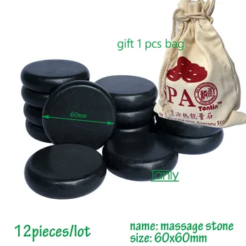 En-gros de 12pcs/lot 6x6cm Rock masaj corpul de piatră punga de cadou