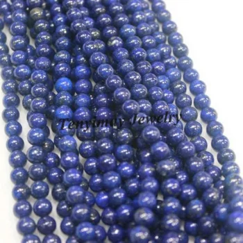 En-gros de 5 Fire(despre 65pcs/strand) Natural Lapis Lazuli Margele Pentru Bijuterii DIY 6mm Lazurite Margele