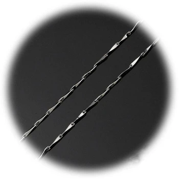En-gros de Bijuterii de Argint Sterlină Argint Pur Bambus link-ul Lanț Colier Real Masiv 925 Sterling Silver 1.6 mm Link-ul de Lanțuri AJC002