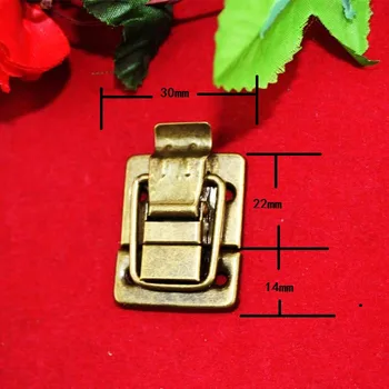 En-gros de Epocă Blocare Antic Bijuterii din Metal Piept Cutie Cutie Cadou Valiza Caz Catarame de Comutare Hasp Blocare Prinde Incuietoare,30*36mm,30Pc