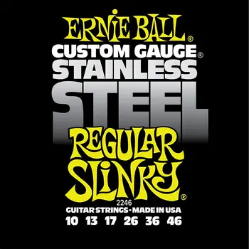 Ernie Ball Din Oțel Inoxidabil Regular Slinky Set, 010-046