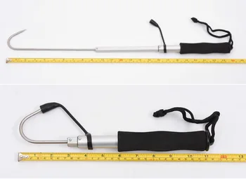 EVA mâner din oțel inoxidabil cârlig cu corp din aluminiu pește aborda instrumente