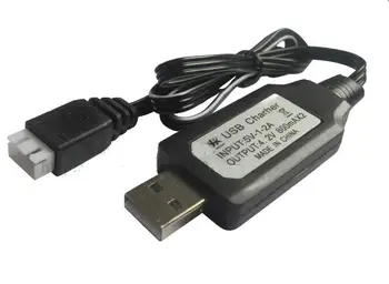 Ewellsold USB Încărcător cablu de 7.4 V Li-polimer baterie 2 buc/lot transport gratuit