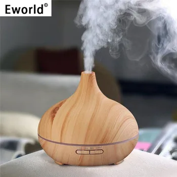 Eworld 300ml Umidificator de Aer, Ulei Esențial Difuzor de Aroma Lampa de Aromoterapie Electric Aroma Difuzor Filtru de Ceață pentru Uz casnic