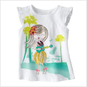 Fasole Jumping Fără Mâneci T-Shirt Vara, Bluze De Corp Baby Girl Haine Topuri Boemia De Moda Plaja Copii Tricouri