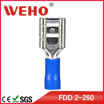 FDD2-250 1000pcs/pachet transport gratuit Fabrica FDD aer condiționat izolate de sex feminin cablu sertizare terminale