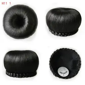 Femei de moda Cocul Sintetice coc piese de păr updo accesorii de par Panglica cocul chignon mesa H11
