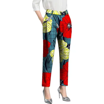 Femeile Africane Pantaloni Drepte Generale Stil De Design De Haine Africane Flare Pantaloni Doamnelor Dashiki De Imprimare De Agrement Pantaloni