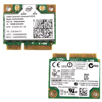 Fenvi Laptop wireless lan card pentru Intel Centrino Advanced-N 6235 6235ANHMW 300 Mbps, WIFI card Bluetooth 4.0 Jumătate MINI PCIe