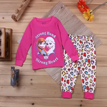 Fete Haine Pentru Copii Pijamale Cu Elsa Anna Tipărite Fete Topuri Cu Maneci Lungi Din Bumbac Pentru Copii Pijamale Set Imbracaminte Copii Toamna