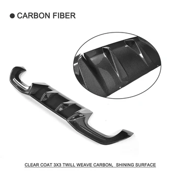 Fibra de Carbon Aripioare Mari Difuzor Spate Spoiler Bară de protecție Guard Pentru BMW F87 M2 Bază Coupe 2 Usi 2016-2017 PB Stil de Styling Auto