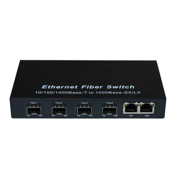 Fibre gigabit sfp 4xfiber+ 3xRJ45 Unmanaged 10/100/1000Mbps Megabit Fibre Ethernet Switch Fără module optice
