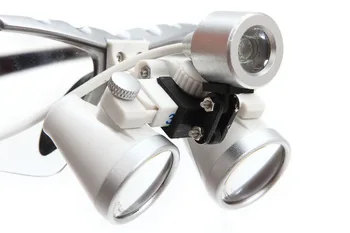 Fierbinte!! Lupă Set cu Argint Caz Medical Dentar Lupe Binoculare 3.5X420mm Sticlă Optică Lupă+LED Lumina Cap lupe Dentare
