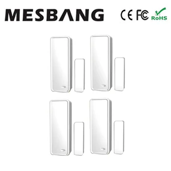 Fierbinte Mesbang 4 buc/lot senzori usi wireless 433 MHZ pentru wifi, sistem de alarma GSM GB08 transport gratuit