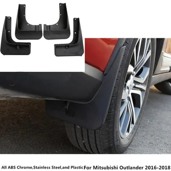 Fierbinte Pentru Mitsubishi Outlander 2016 2017 2018 styling auto aparatoare de plastic moale apărătoare de protecție clapeta de stropi de noroi garda cadru 4buc