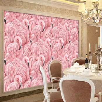 Flamingo Pasăre Tapet Animal de picturi Murale pentru Living Home Decor de Perete Moderne HD Photo Murală Tipărite Tapet Personalizat Dimensiune
