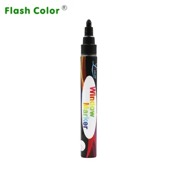 Flashcolor 100buc/set Lichid Cretă, Markere Vopsea poate fi ștearsă Lichid negru-Cerneală de Evidențiere fereastra Marker Whiteboard Pixuri 6mm
