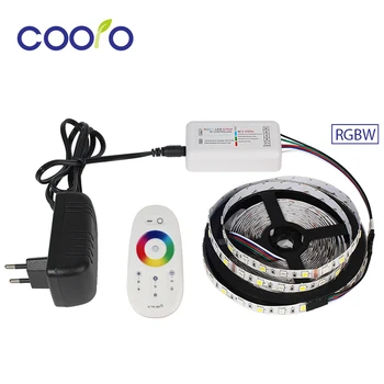 Flexibil DC12V 5050 RGBW/RGBWW Benzi cu LED-uri de Lumină+RGBW Benzi cu LED-uri Controler RF+3A Adaptor de Alimentare Set Complet