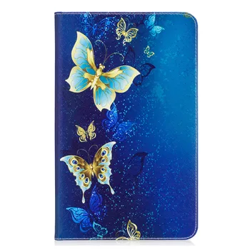 Flip PU Piele Caz Acoperire pentru Samsung Galaxy Tab 10.1 A6 SM-T580 T585 T580N T585N Fluture Drăguț Panda Bufnita Tablet Stand Cazuri