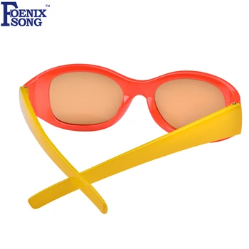 FOENIXSONG Negru Copii ochelari de Soare de Brand Nou de Ochelari de Soare pentru Fete Baieti Oculos de sol Masculino de sex Feminin de Ochelari