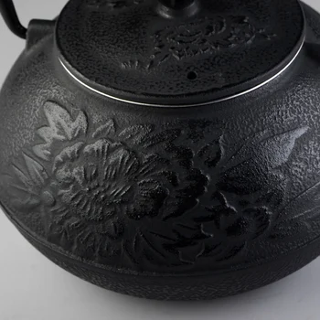 Fonta ceainic Set Ceainic Japonez Tetsubin Ceainic Cu Plasă Metalică Filtru 900ml Bujor Kung Fu Infuzoare Ceai Autentic en-Gros