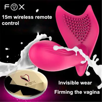 FOX Fermitate vagin vibrator Rabbit jucarii Sexuale pentru femei baghetă Magică Vibratoare pentru femei jucării Erotice Vibrador Anal plug Sextoy