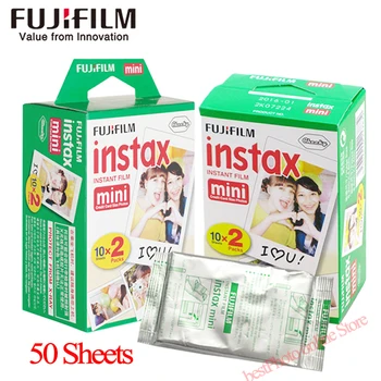 Fujifilm fuji instax mini 8 9 film 50 de coli albe Marginea film Instant Fujifilm Camera mini 8 9 7 25 50 90 Hârtie Foto