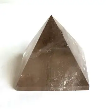 Fumuriu Cuarț Citrin piatra de cristal Gravate Piramida de Piatră Sculptată Chakra Pietre de Vindecare Reiki 40mm