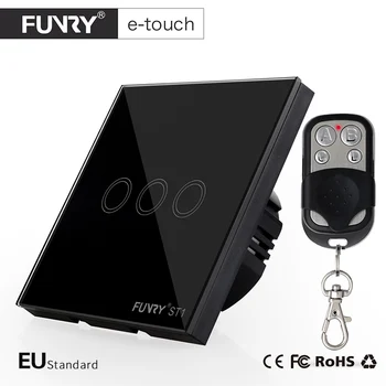 FUNRY Standard UE Touch Comutator ,3 Banda 1 Modul de Control de la Distanță Comutator de Lumină, Inteligent Comutator de Perete,Compatibil Broadlink RM2 RM Pro