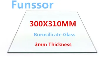 Funssor de Mari Dimensiuni de Imprimare 3D Printer Sticlă Borosilicată placa 300x310 mm Construi Placa de 3MM grosime placă de Sticlă