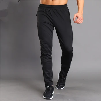 GANYANR Brand care Rulează Pantaloni Barbati de Fitness Jambiere Gimnastică, Jogging Sport Pantaloni Lungi Solide de Poliester Harem Plin Lungime de Formare