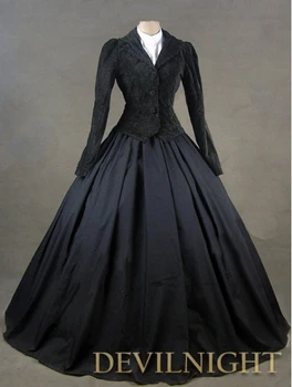 Geaca Neagra De Iarna Gotic Victorian Rochie Costum Gotic Victorian Rochie Modele