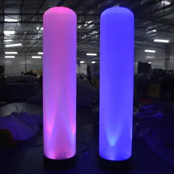 Gonflabile LED Pilon Strălucire în Întuneric Aer Dansatoare Tub cu LED-uri Tip popular de Păpuși Combo Set cu Suflantă pentru Publicitate Eveniment