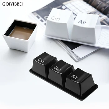 GQIYIBBEI Ctrl Alt Del Creative Tastatură Simplu Pătrat de Plastic Cesti de Ceai Ceașcă de Cafea Cu Farfurioare Recipient de Sticla Mea Bea Apa