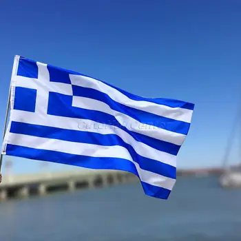 Grecia Drapelul Național Grec Hellenic Stat Țării Banner Super-Poli Agățat De Interior/Outdood Țară Banner 90*150 Poliester
