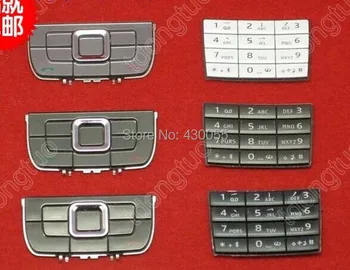 Gri/Negru/Alb Y Locuințe Noi Tastaturi Funcția Principală Tastaturi butoane Caz Acoperire Pentru Nokia E66 Transport Gratuit