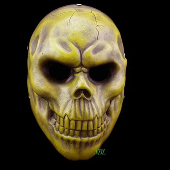 Groază Umane Hotul Fantoma Masca Fata Complet Halloween PAYDAY 2 Craniu Înfricoșător Rășină Masti bal Mascat Costum de Recuzită Dimensiune Adult