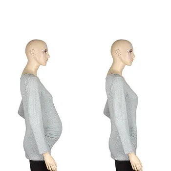 GSCH Amuzant Gravide tricou Haine de Maternitate Maneca Lunga Tricouri Femei Gravide, Camasi de Sarcina Plus Dimensiune Haine de Top bxxr