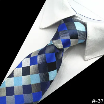 GUSLESON Oameni de Mătase Cravata 8cm Carouri Paisley Legături de Gât pentru Bărbați Cravate Clasice Poarte de Afaceri de Nunta Lega de Partid Gravatas 1200 Ace