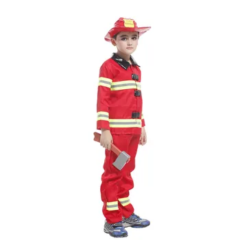 Halloween Copii Truckman Cosplay Costum pentru Copii Pompieri Performanță Etapă Haine Copii Foc Party Dress Up Tinuta 8