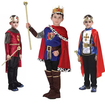 Halloween Cosplay copii Prince Costum pentru Copii Regele Costume de Zi pentru Copii Baieti Fantasia regale Europene îmbrăcăminte