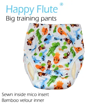 HappyFlute Mare Pantaloni de Formare pentru Copil, PUL exterior,bambus terry interior ,pentru 2-5 ani copilul sau se potrivesc talie 34-64cm